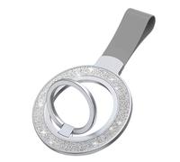 Magnetic Phone Ring Holder compatible with MagSafe, Magnetic Cell Phone Grip Stand Ring Kickstand with 360° Rotating Finger Stand Compatible with iPhone 17/16/15/14/13/12 (Silver)