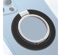 Magnetic Phone Ring Holder - Detachable Metal Phone Grip Rotating Hand Phone Stand | Convenient to Carry, Double Ring Phone Holder for Most Phones, Video Blogging and Selfies
