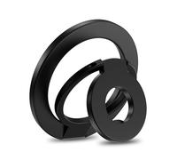 Magnetic Phone Ring Holder for iPhone 16e/16 Pro/16 Pro Max/Plus/16 15 14 13 12,Dual-Side Magsafe Grip Phone Stand Pop Finger Ring Socket Kickstand Car Mount for Samsung Galaxy S25 Edge/S25 Ultra/S24