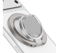 Magnetic Phone Ring Holder for MagSafe, Dual-Side Magnetics Gym Phone Grip Stand Ring Grip Kickstand for iPhone 17/16/15/14/13/12 Series MagSafe Case Android Phone, Compatible Magnetic Car Mount, Grey