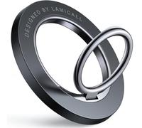 Magnetic Phone Ring Holder for MagSafe - Lamicall 2025 [Upgraded Strong Magnet & 360° Rotation] Magnet Finger Ring Grip Stand, Mag Safe Accessories for iPhone 16 15 14 13 Pro Max Plus, Misty Black