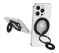 Magnetic Phone Ring Holder Removable Magsafe Phone Grip Kickstand Dual-Side Magnet Finger Ring for iPhone 16 Pro Max 16e 15 Plus 14 13 12,Samsung Galaxy S25 Ultra S24 Z Flip7/Fold7,Magnetic Car Mount