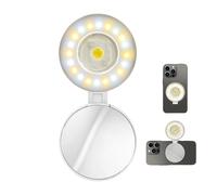 Magnetic Phone Selfie Light | Adjustable Brightness,Compact Selfie Ring Light - for Male Content Creators, Vloggers, Live Streamers, Travellers and Professionals at Vlogging and Video Calling