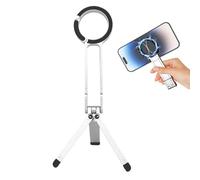 Magnetic Phone Tripod - 6.2 Inch Foldable Mini Aluminum Alloy Tripod | Extendable Selfie Stick Phone Holder - Portable Lightweight Desktop Stand | Vlogging Movie Travel