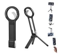 Magnetic Phone Tripod for iPhone, Ma38 Portable Holder Mini Tripod for Magsafe, Foldable 360° Adjustable Phone Stand, Aluminium Alloy Pocket Selfie Stick for 16/15/14/13/12 Plus Pro Max