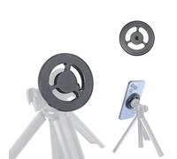 Magnetic Phone Tripod Mount Adapter for Magsafe, with 1/4” Screw and Magnetic Ring Compatible with iPhone 17/16/15/14/13...Samsung, Almost All Cellphones Live, Broadcast Tripod..