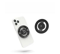 Magnetic Phone Tripod Mount Adapter with Adhesive Magnetic Ring, Smartphone Tripod Mount Adapter with 1/4'' Screw Hole, for IOS 12/13/14/15/16 Cell Phones