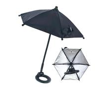 Magnetic Phone Umbrella, Smartphone UV Sun Shade, Anti-Glare Parasol with Adjustable Mount for Watching Videos Taking Photos Outdoor Summer Travel Beach Hiking Picnic, 22.5cm Multicolor