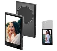 Magnetic Phone Vlog Selfie Monitor Screen, 1080P Wireless Recording, Phone Rear Camera Accessory for Teleprompter Live Stream Selfie Vlog TikTok（Support 4K 30fps Wired）
