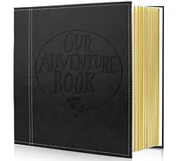 Magnetic Photo Album with Self Adhesive Page, Our Adventure Book with Leather Cover, DIY Albums for Wedding Anniversary Photo Size 7x12cm, 10x15cm, 15x20cm, 20x25cm
