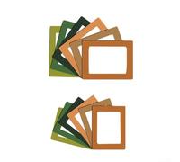 Magnetic Photo Frames 12PCS, Colorful Resin Picture Frames for Refrigerator, Locker, Office, Holds 4x6, 3.5x5, 2.5x3 Inch Photos, Easy Change Design (CT525B)