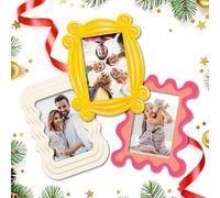 Magnetic Photo Frames - Fun & Unique Magnet Picture Frame - Magnetic Frames for Refrigerator, Locker & More - Fridge Picture Frame Magnets - Magnetic Picture Frames for Refrigerator 4x6, 3 Pack