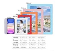 Magnetic Photo Holders for Refrigerator Create Your Own Gallery at Home (5 inch yellow)