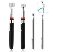 Magnetic Pick Up Tool 4 Pack, Telescopic Magnet Stick, Magnetic Retrieval Tool Extendable Magnet Pickup Tool Magnetic Stick, Screw Magnet Pickup Tool Magnet on A Stick (1.5lb 3lb 10lb 15lb)