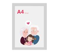 Magnetic Picture Frame Creative Transparent File Holder for Refrigerator Whiteboard Wall Door Gold A4 (A4)