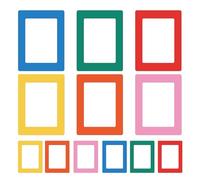 Magnetic Picture Frame Set (12 Pack), Magnetic Photo Frames 6x4 Inches (10 X 15cm), Photo Magnets, Photo Picture Frames, Kids Artwork Drawings Display Frame Easy To Use For Home Wall Fridge And School