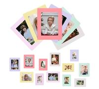 Magnetic Picture Frames for Refrigerator, 12-Pack Magnet Photo Frame for Fridge Holds 3.5x5 2x3.3 Inch Photos for Home Office School Lock Storage