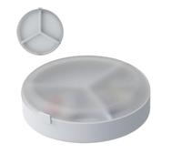 Magnetic Pill Organizer,3 Grid Pill Container Organizer | Lightweight Daily Supplement Planner Box for Women Road Trip Grandpa Grandma Family Friends