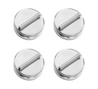 Magnetic Pin Backs 4 Pieces Multifunctional Seamless Metal Flat Top