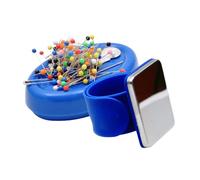 Magnetic Pin Cushions Bundle - Essential Sewing Set - Table Top + Wrist Magnetic Pin Cushion - Blue