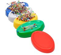 Magnetic Pin Cushions Bundle - Rainbow Maker Bundle - 5 Table Top Magnetic Pin Cushions - White, Green, Blue, Yellow, Red, Blue