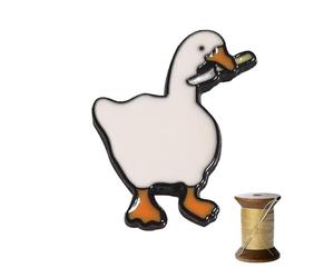 Magnetic Pin Holder - Cute Duck Needle Minder, Quilting Accessory for Sewing | Fabric Grip Tray, Organizer Tool, Embroidery Magnet Pad, Craft Pattern Base, Toy Shaped Thread Keeper Decor