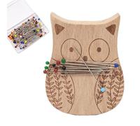 Magnetic Pin Holder for Sewing, Animal Shaped Sewing Needle Cushion, Pincushion with 100 Pins Multi-Purpose Hair Clip Storage Paper Clip Organizer for Quilting Dressmaking Tailoring