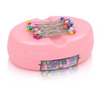 Magnetic Pin Holder, Strong Magnet Pincushion with Drawer, Pin Cushion with 100 Pcs Ball Head Straight Pins for Sewing, Needle Cushions Bobby Pin Holder Paper Clip Organizer for Quilting