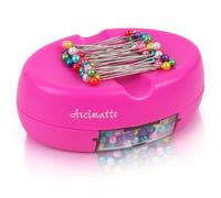Magnetic Pin Holder, Strong Magnet Pincushion with Drawer, Pin Cushion with 100 Pcs Ball Head Straight Pins for Sewing, Needle Cushions Bobby Pin Holder Paper Clip Organizer for Quilting
