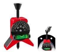 Magnetic Pipe Center Finder Tool, Y-Shape Pipefitter Gauge with Adjustable Dial Protractor, to 6" Pipes, Fits 1-1/2" Bubble