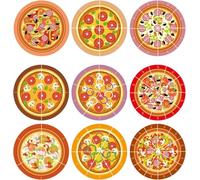 Magnetic Pizza Fraction Set Classroom Math Learning Tool Pizza Fraction Learning Visualization Card Multi-Player Challenge of Homeschool Math Activity (Soft Magnetic Version)