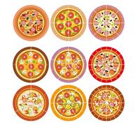 Magnetic Pizza Fraction Set for Classroom, Math Learning Tool, Pizza Fraction View Card, Multiplayer, School Math Activity Challenge in