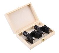 Magnetic Planer Blade Setting Jig with 2 Precision Gauge Tools, Wooden Storage Box for Blade Alignment
