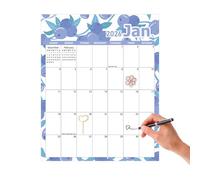 Magnetic Planning Calendar - 2026 Year Overview, Tear-Off Monthly Sheets, Stain Resistant Writing , Practical Countdown Punch-In Planner for Organisation, Study Room, Kitchen, Student Living