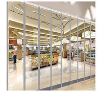 Magnetic Plastic Strip Door Curtain - Self-Closing PVC Partition for Commercial Entry Windproof & Thermal Insulated Ideal for Store Office & Warehouse Use