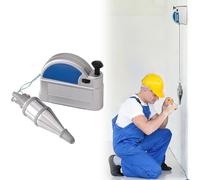 Magnetic Plumb Bob 14 oz Retractable Plumb Setter With 19.7 ft Automatically Stretch Line Quickly Stabilize Construction Tools For Construction Industry Assignments Wood Working House Decoration