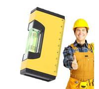 Magnetic Pocket Level - High-Precision Cast Aluminum Drop-Proof Bubble Spirit Tool | Portable Leveler for Carpenters Masons Decorators RV Home Decoration