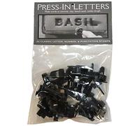 Magnetic Poetry Press in Letters and Numbers Stone Concrete Stamps - Uppercase Classic Typeface