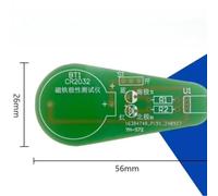 Magnetic Pole Tester Kit with Hall Sensor and LED Indicator, DIY Educational Science Project for Electronics Training, Compatible with CR2032 Battery
