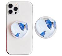 Magnetic Pop Up Socket, Heart Phone Grip with Expanding Kickstand 360 Adjustable Phone Ring Holder Grip for iPhone 17 16 15 14 13 Pro/Pro Max/Plus/Mini/Air (Butterfly)