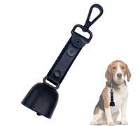 Magnetic Portable Bell, Safety Hiking Alarm, 2 Inch Dog Scaring Bell with Silencer Function, Metal Outdoor Bells with Strap Attachment, Camping Trekking Equipment, Lightweight D