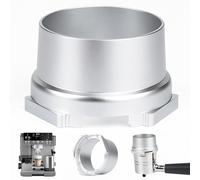 Magnetic Portafilter Funnel for Ninja Luxe Café Premier Series ES601 | Upgrade Replacement Aluminium Alloy Dosing Funnel (Silver)