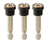 Magnetic Positioning Drywall Screwdriver Bit Set with Hex Shank for Woodworking and Plasterboard Installation - 3-Piece 25mm and 50mm(50MM)