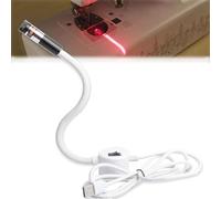 Magnetic Positioning Quilting Light for Sewing Machine, Adjustable Dot/Straight Line/Crosshair Projection Quilting Light, USB Precision Alignment Tool with 360° Positioning (Straight Line)