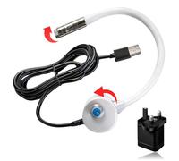 Magnetic Positioning Quilting Light for Sewing Machine with Red Crosshair Laser Guide, Adjustable 360° Gooseneck USB Light (Red-line Style Adjustable Brightness)