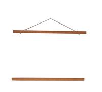 Magnetic Poster Hanger Frame, 21cm/30cm/40cm/50cm Light Wooden Modern Magnet Print Dowel Poster Hangers Frames Hanging Kit(50cm)