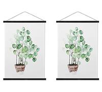 Magnetic Poster Hook, 48 cm, Extra Strong Magnets, Quick and Easy to Use Poster Hanger for Wall Art Poster Mount, Pictures, Prints, Maps, Canvas, 48 x 33 cm, 48 x 73 cm, 48 x 73 cm, 48 x 73 cm