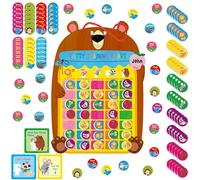 Magnetic Potty Training Chart, Animals Reward Potty Training Chart with 50 Reusable Animal Magnets plus 45 Stickers and a Storage Bag, Perfect for Boys & Girls, Multiple Toddlers (14.2” X 10”)