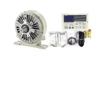 Magnetic Powder Brake With Base Single Hollow Shaft Controller Set 6/12/25/50/100Nm 0.6/1.2/2.5/5/10Kg DC24V 1000RPM For Textile(Single-KDT-B-1000,50N.m(5kg))