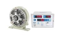 Magnetic Powder Brake With Base Single Hollow Shaft Controller Set 6/12/25/50/100Nm 0.6/1.2/2.5/5/10Kg DC24V 1000RPM For Textile(Single-KTC812,50N.m(5kg))